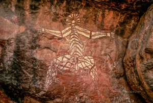 Cave paintings in Kakadu National Park. Northern Territory. Australia.