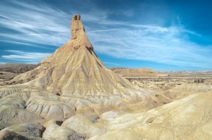 Paraje Natural de Bardenas Reales. Aragón. Navarra. España.