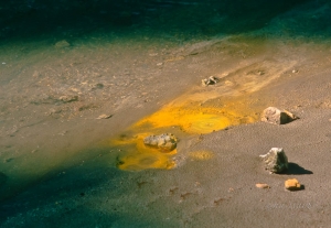 Geothermal phenomena Wai-O-Tapu. New Zealand.