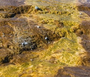 Zona geotérmica colina Laugarf Islandia.