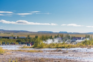 Geothermal area Laugarf hill Iceland .. jall.