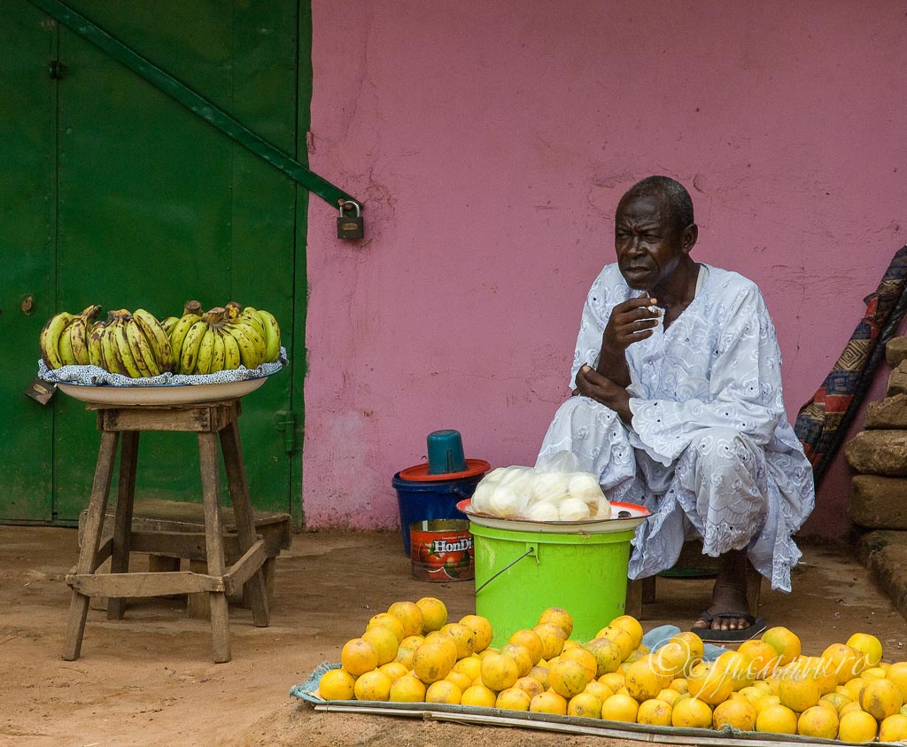 Fruit seller. Gambia. West Africa.