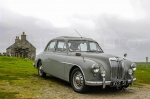 Viejo modelo de automóvil. Islas Shetland. Escocia. RU.