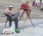 Cajon photographer. Havana. Cuba. Caribbean.
