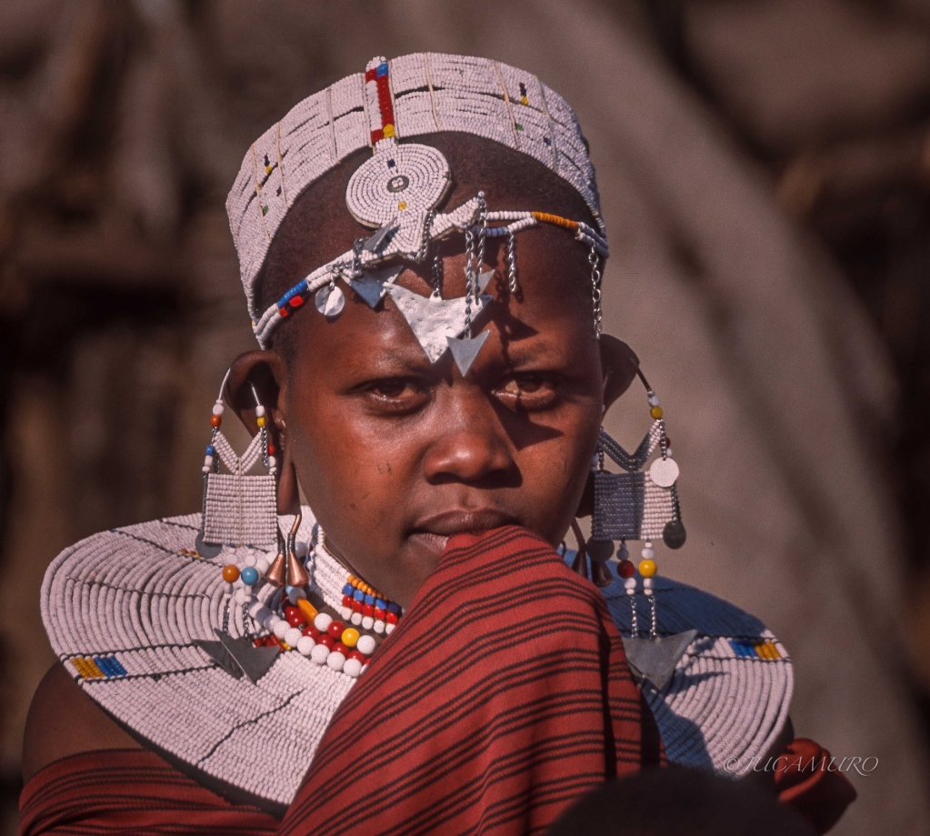 Masai girl Tanzania. East Africa.