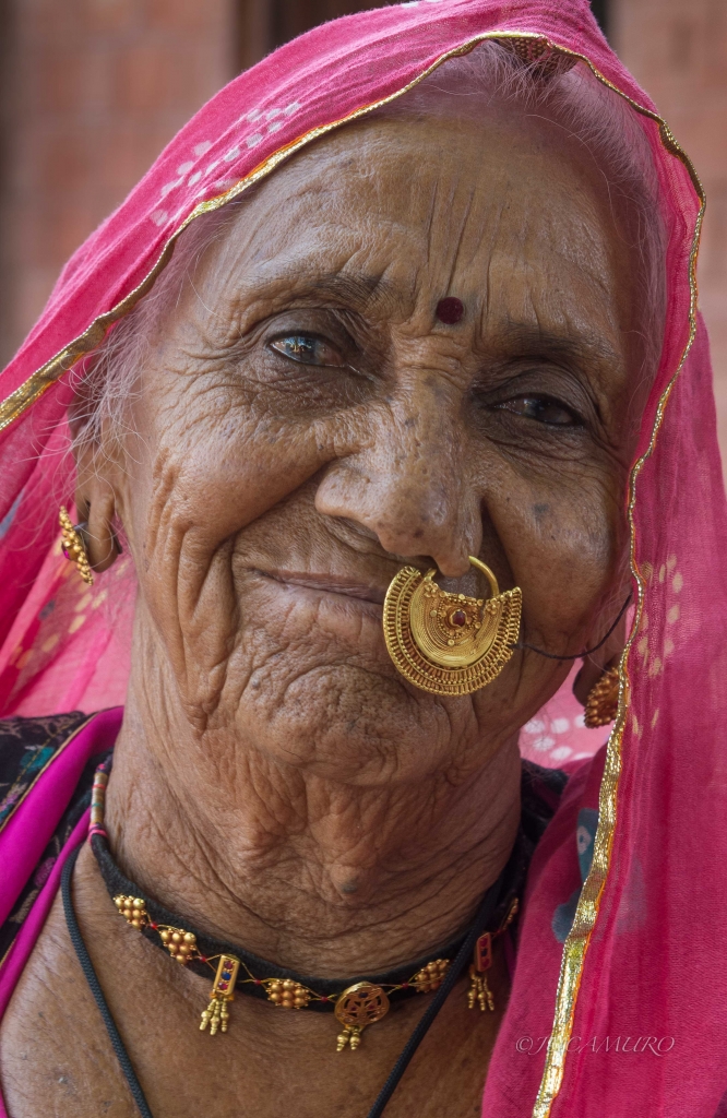 Old woman bishnoi. Jodphur. Rajasthan. India.