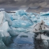 Icebergs. Glaciar Jökulsárlón.