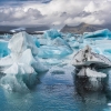 Icebergs. Jökulsárlón Glacier.