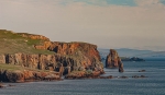 Shetland islands cliffs.