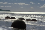 Esferas de roca de Moeraki. Playa de Koekohe. Nueva Zelanda.