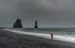 Vik Black Beach. Reynisfjara beach. Iceland.
