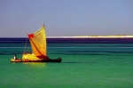 Barco de transporte de mercancías. Tulear. Océano Índico. Madagascar.
