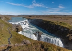 Gullfoss waterfall. Hvítá River. Iceland.
