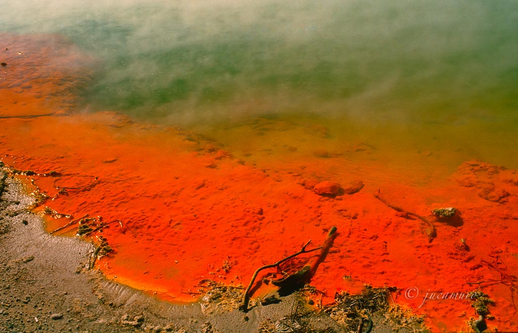 Champagne Pool. Zona termal de Wai-O-Tapu. Waikato. Isla Norte. Nueva Zelanda.