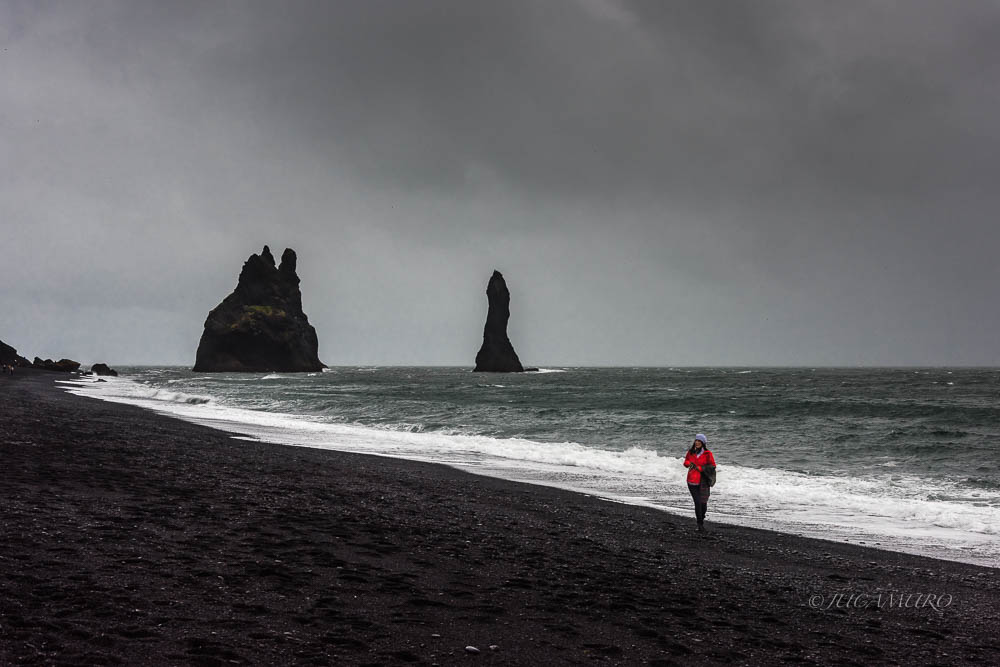 Playa negra de Vick. Reynisfjara beach. Reynisfjara
