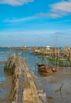 Puerto pesquero bahía de Setúbal. Océano Atlántico. Portugal.