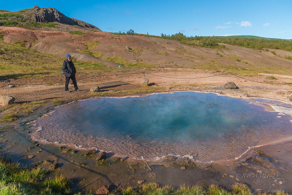 Geisyr. Valle Haukadalur. Islandia.