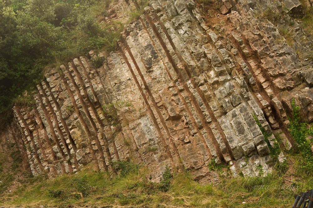 Folds. Saint Sebastian. Basque Country. Spain.