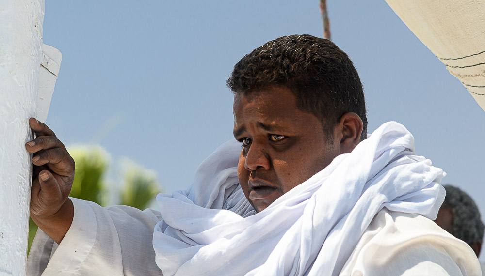 Felucca sailor. Aswan.