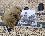 Artista en la calle.