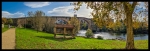 Puente medieval. Río Miño. Ourense.