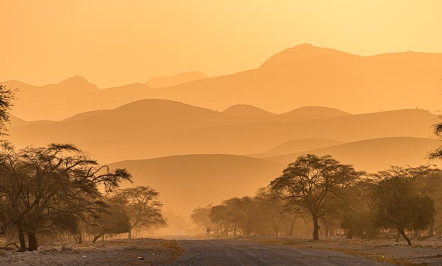 Ocaso en Kunene.